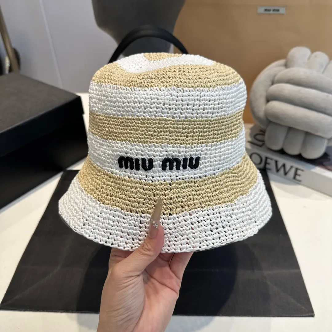 P90 miumiu new sunshade straw hat, head circumference 57cm