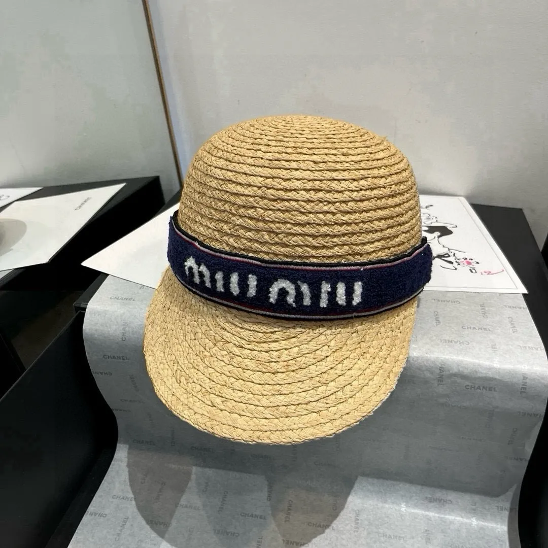 💰150¥ miumiu raffia knight hat, head circumference 57cm