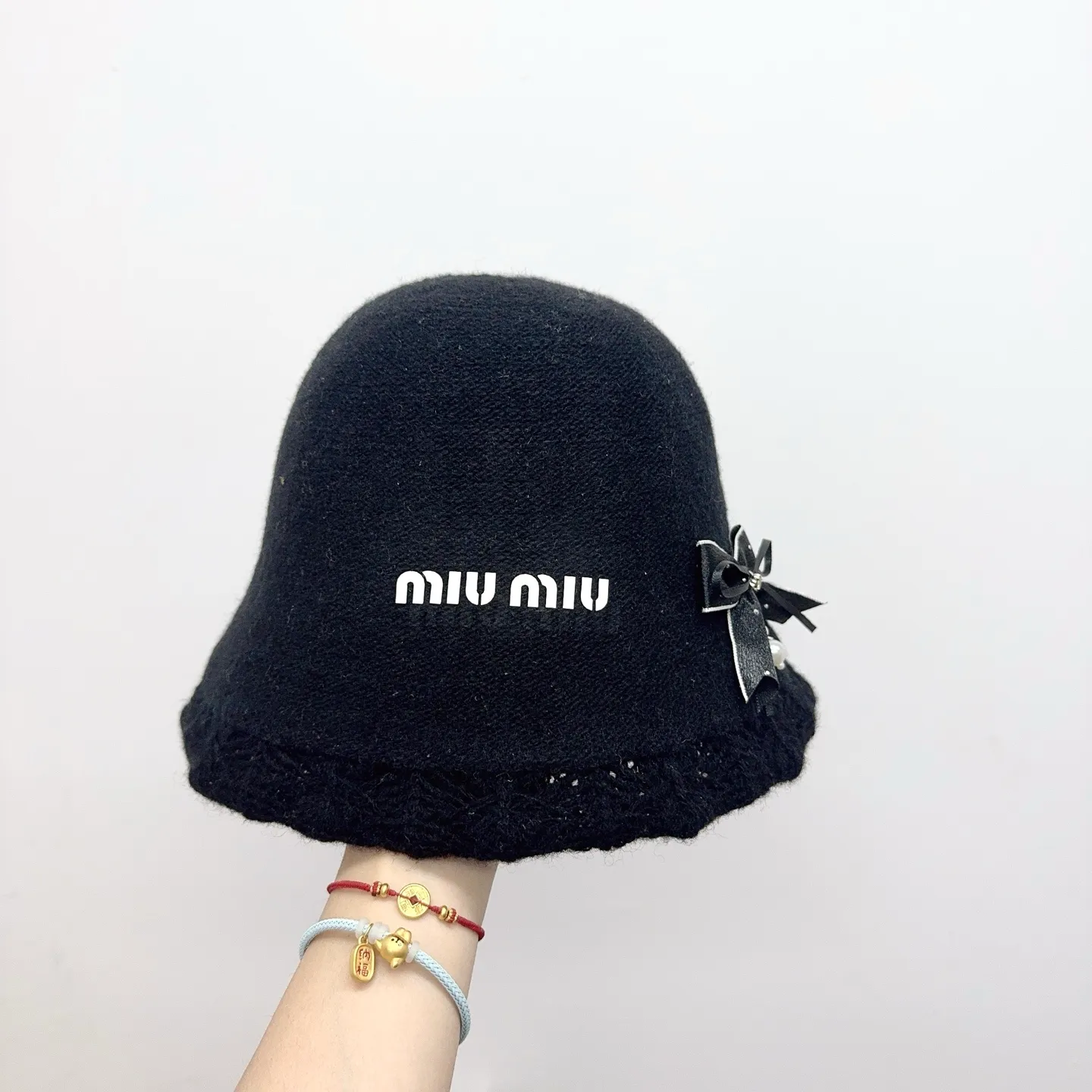 miumiu🤍 New wool hat ~ sweet temperament lace edge