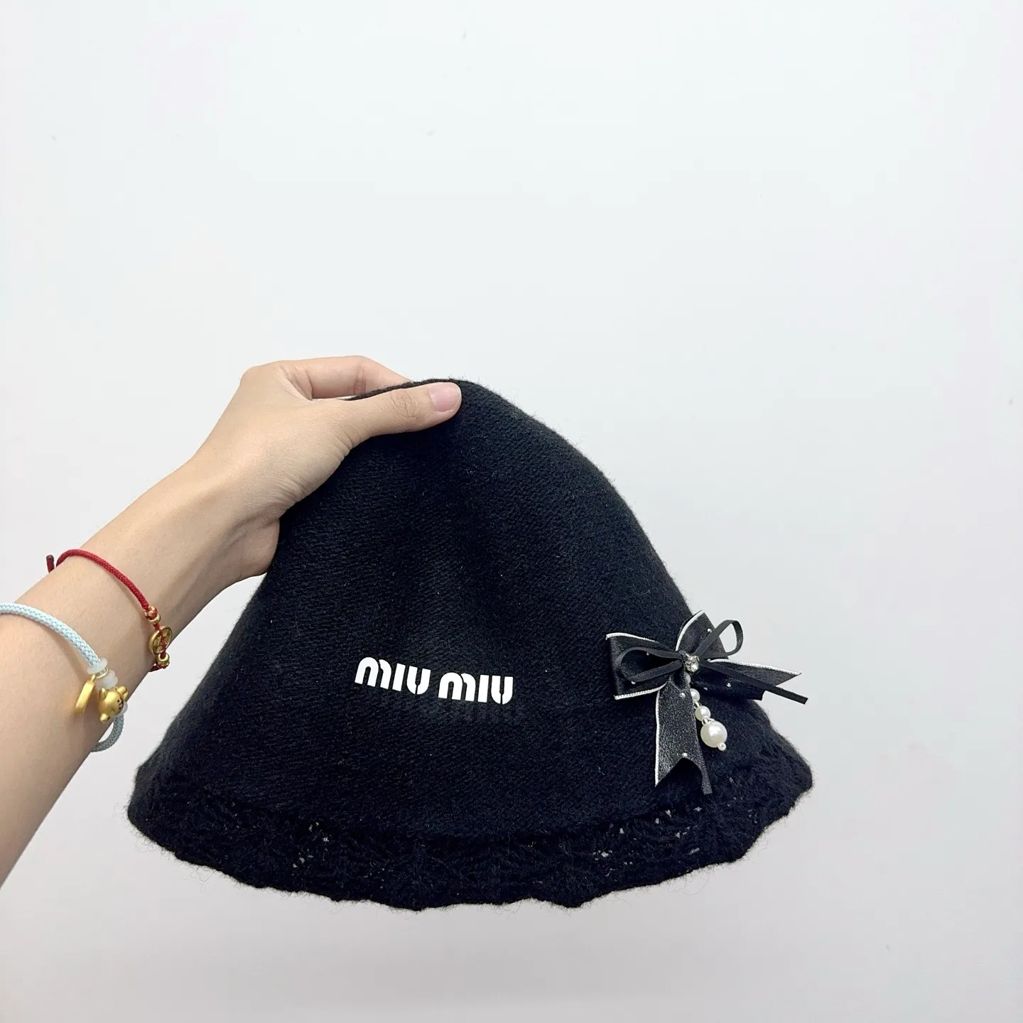 miumiu🤍 New wool hat ~ sweet temperament lace edge