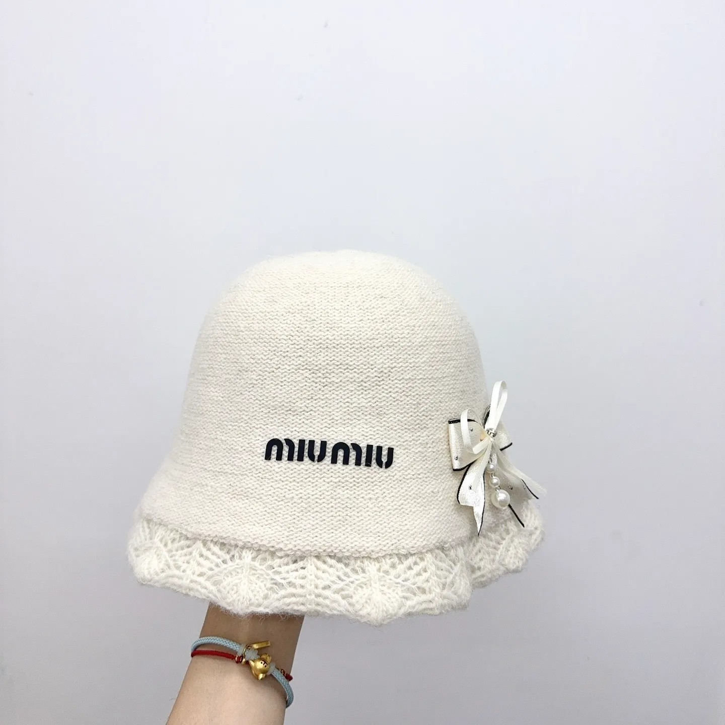 miumiu🤍 New wool hat ~ sweet temperament lace edge