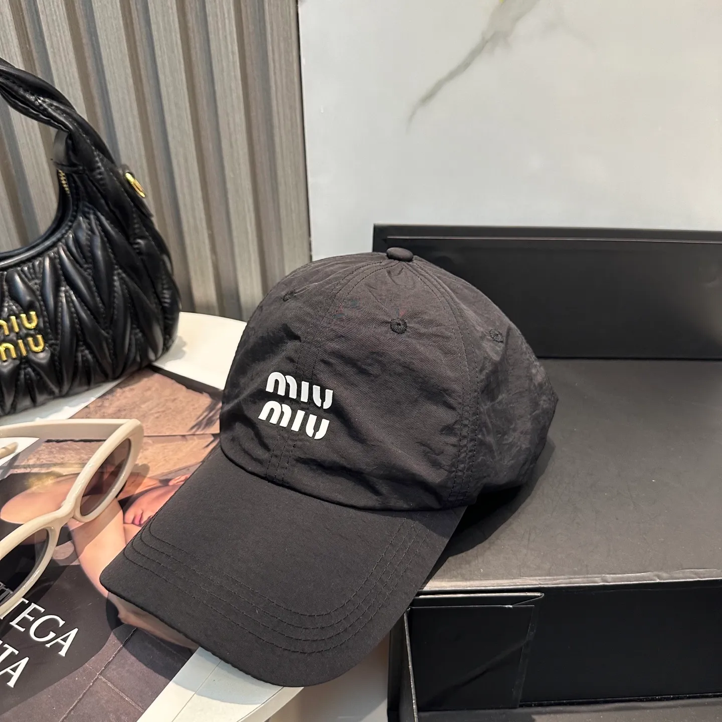 P50 miumiu new quick-drying simple baseball cap 🧢Light, breathable, trendy and versatile, Xiaohongshu grows grass, poison Get your boyfriend and cool together