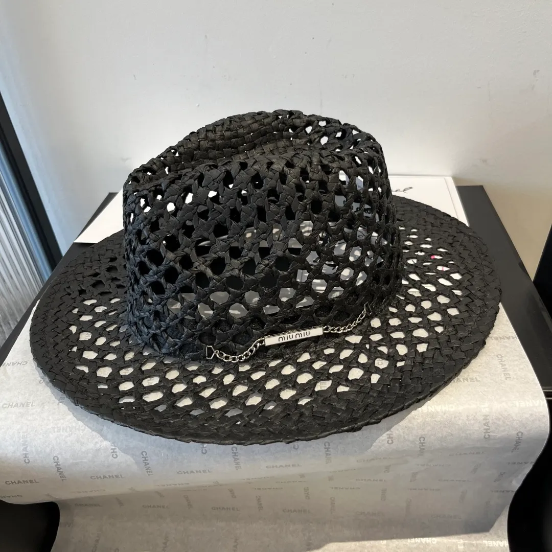 💰150¥ miumiu new style top hat, hollow top hat, head circumference 57cm