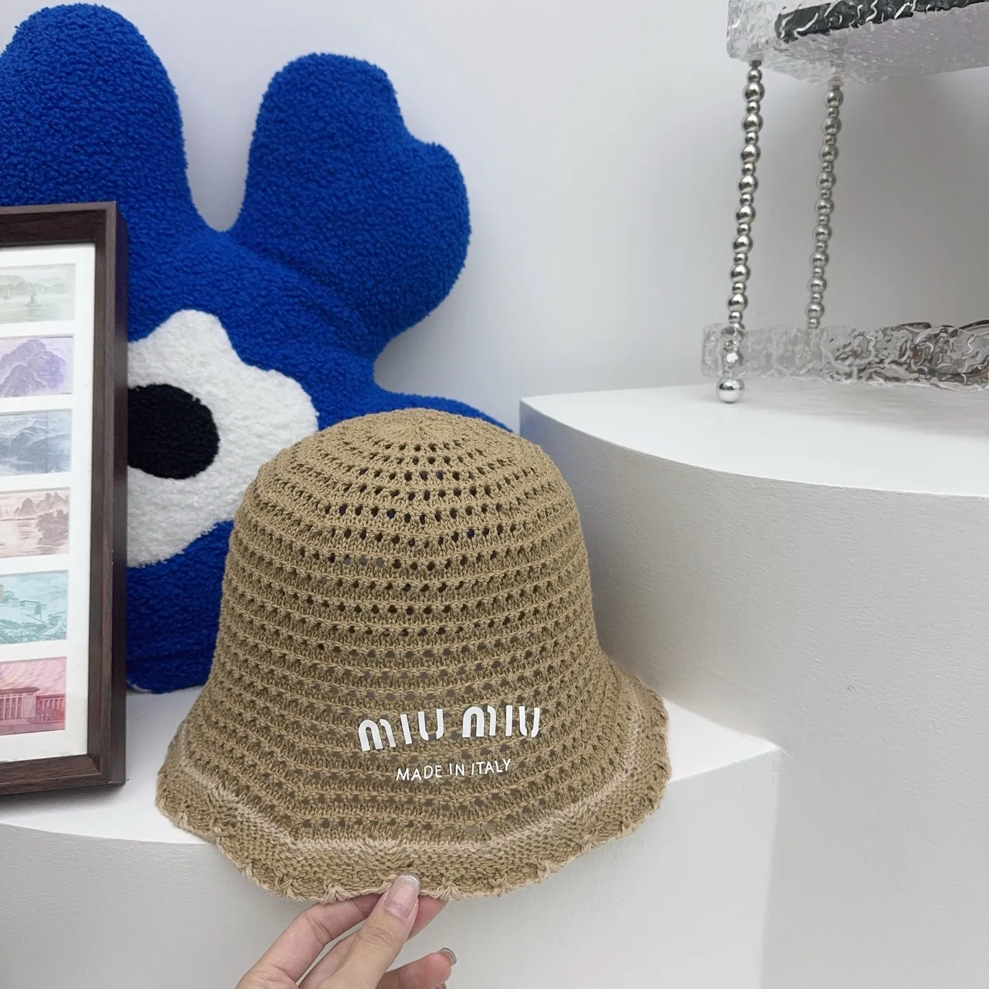 🤍 Popular miumiu sweet knitted hat