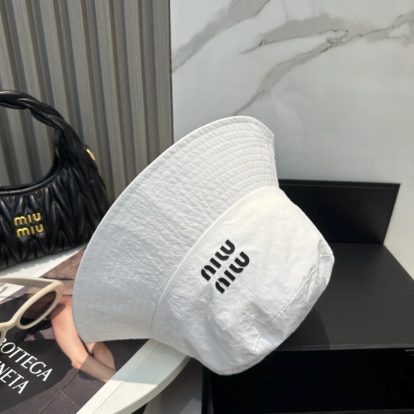 P60 miumiu new quick-drying simple fisherman hat 🧢Light and breathable, trendy and versatile, Xiaohongshu grows grass, poison Get your boyfriend and cool together