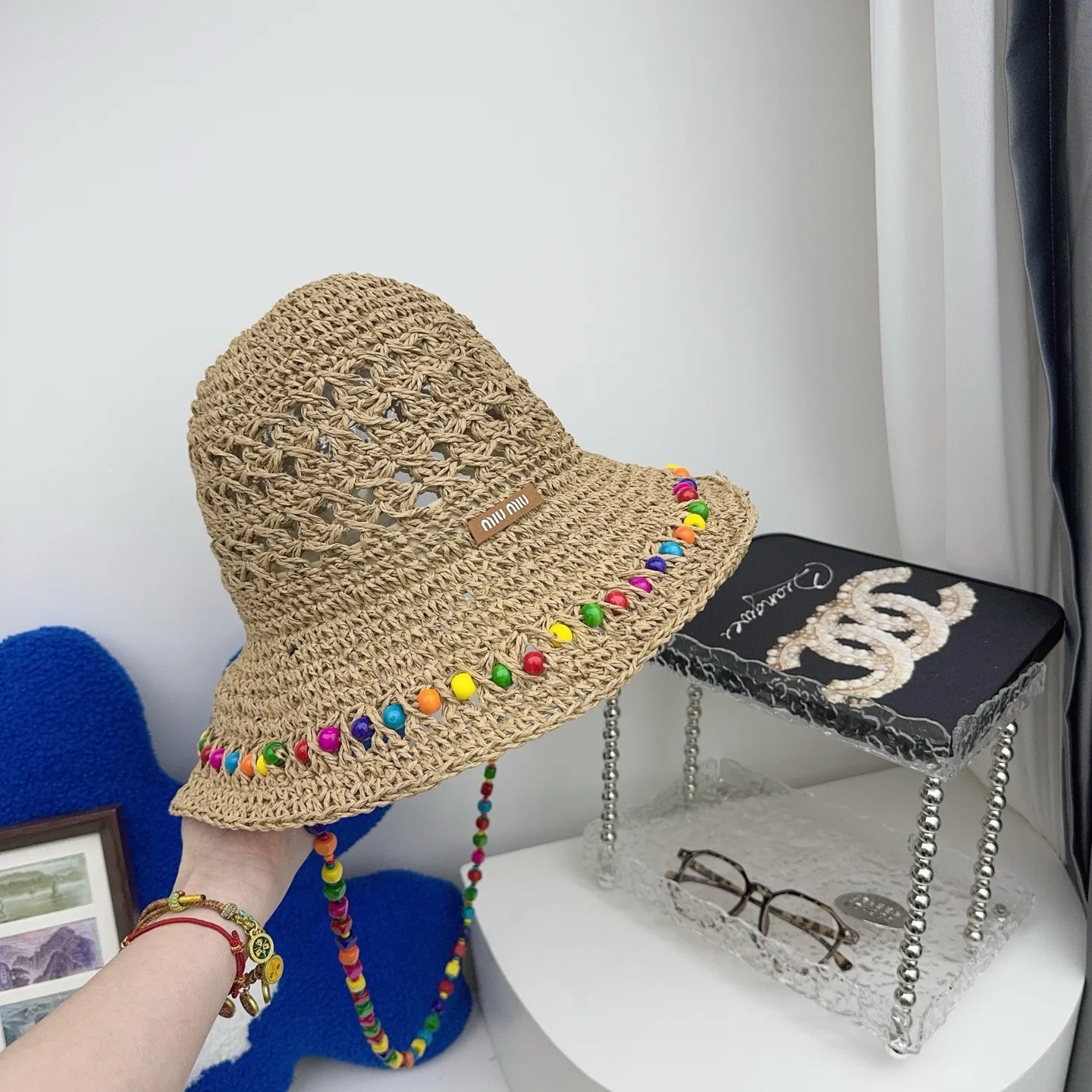 miumiu ✨ Heavy woven beach hat