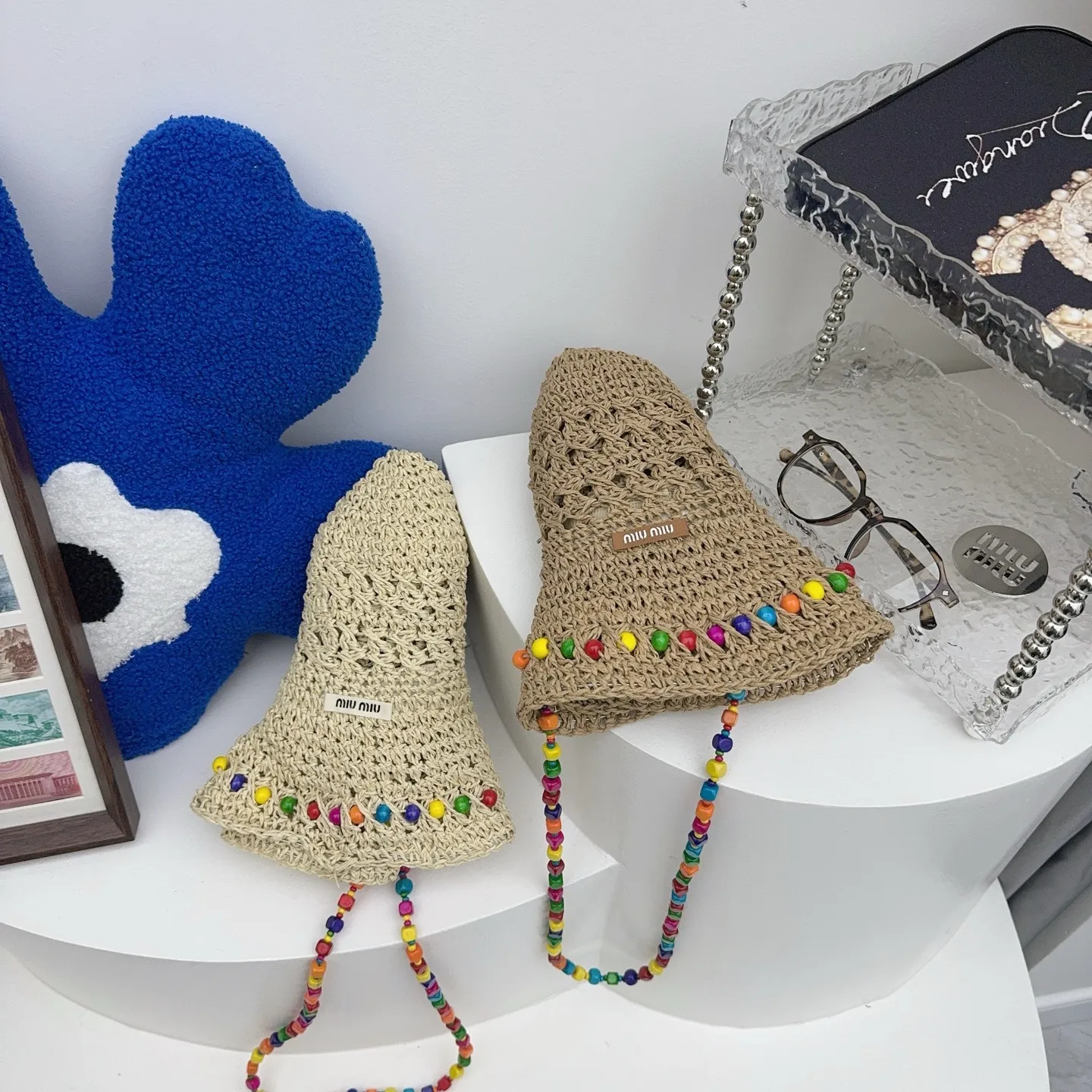 miumiu ✨ Heavy woven beach hat