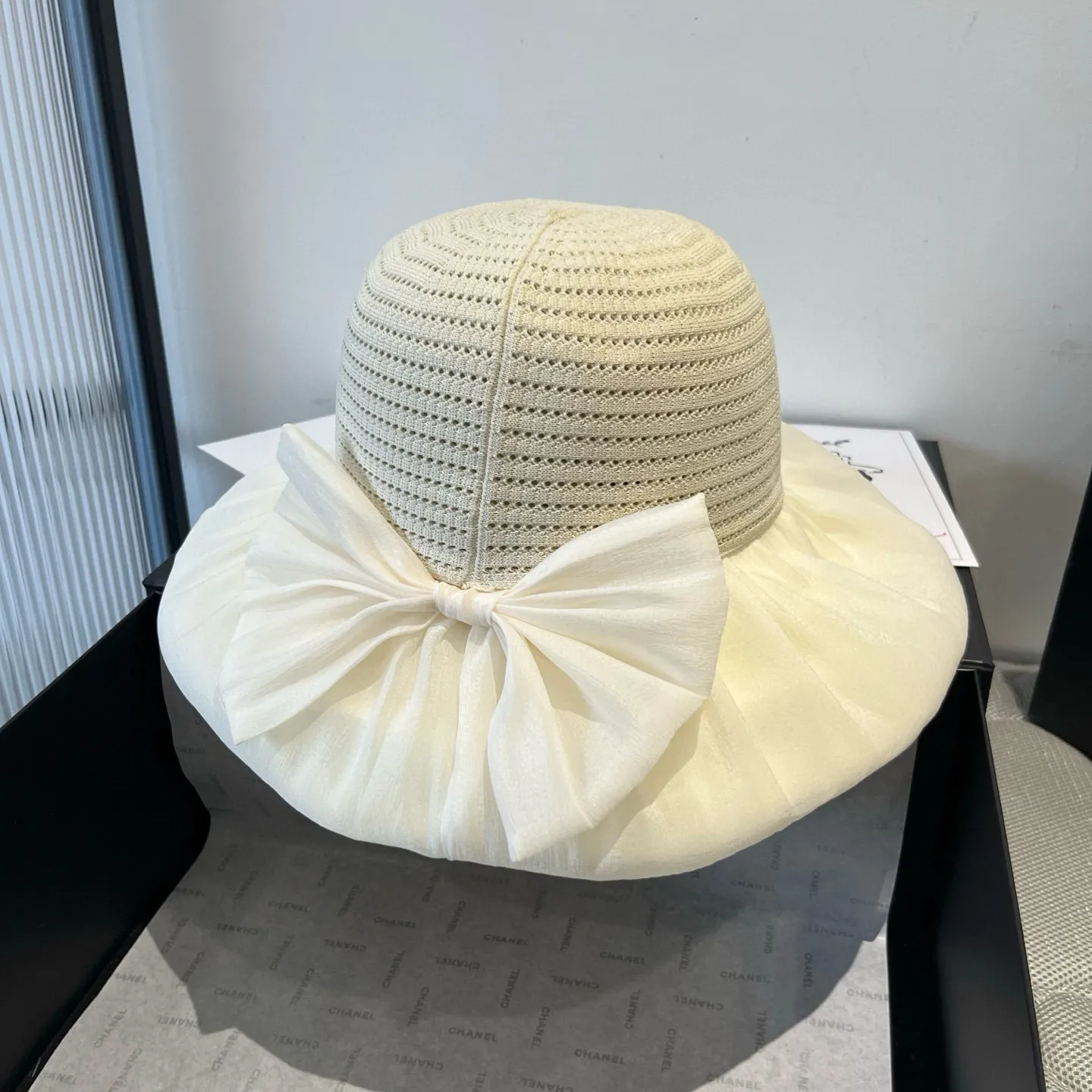 💰130¥ miumiu new lantern hat, sunshade straw hat, anti-UV brim, head circumference 57cm
