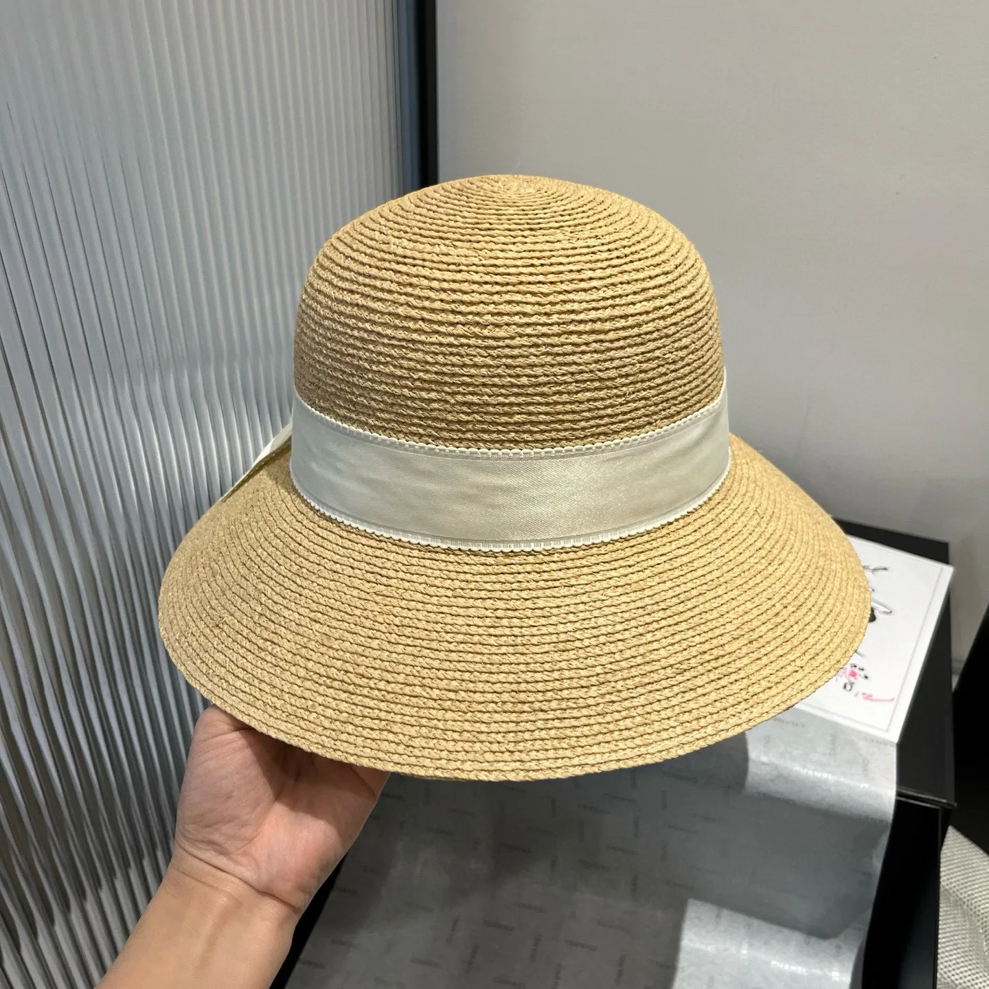 💰190¥ miumiu raffia basin hat, high-end customized basin hat, head circumference 57cm