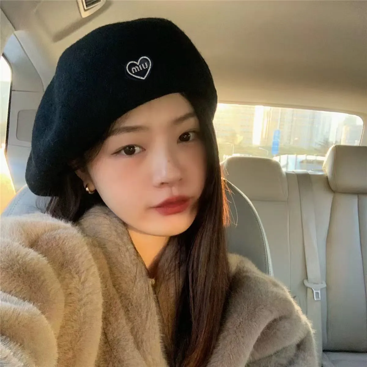 Early autumn Miumiu wool beret