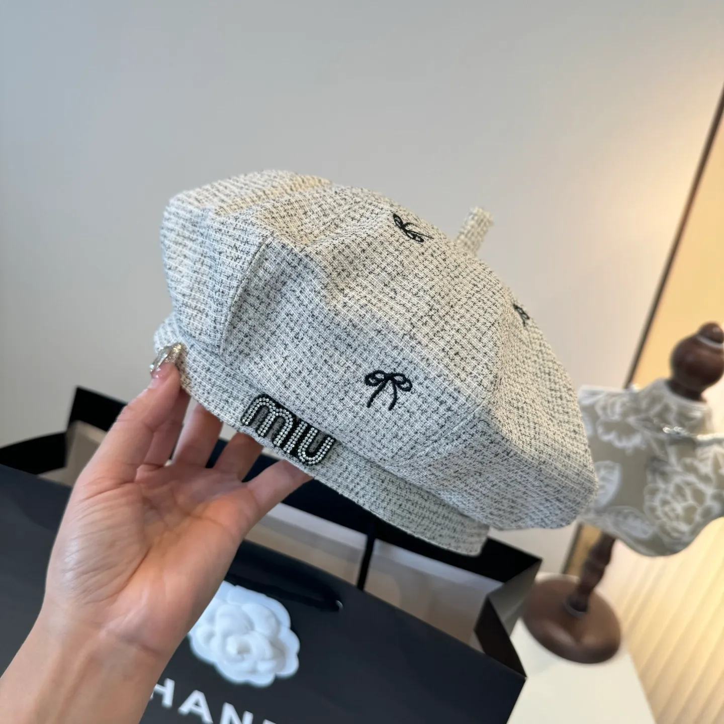 💰90¥ miumiu new beret, high-end customization, head circumference 57cm
