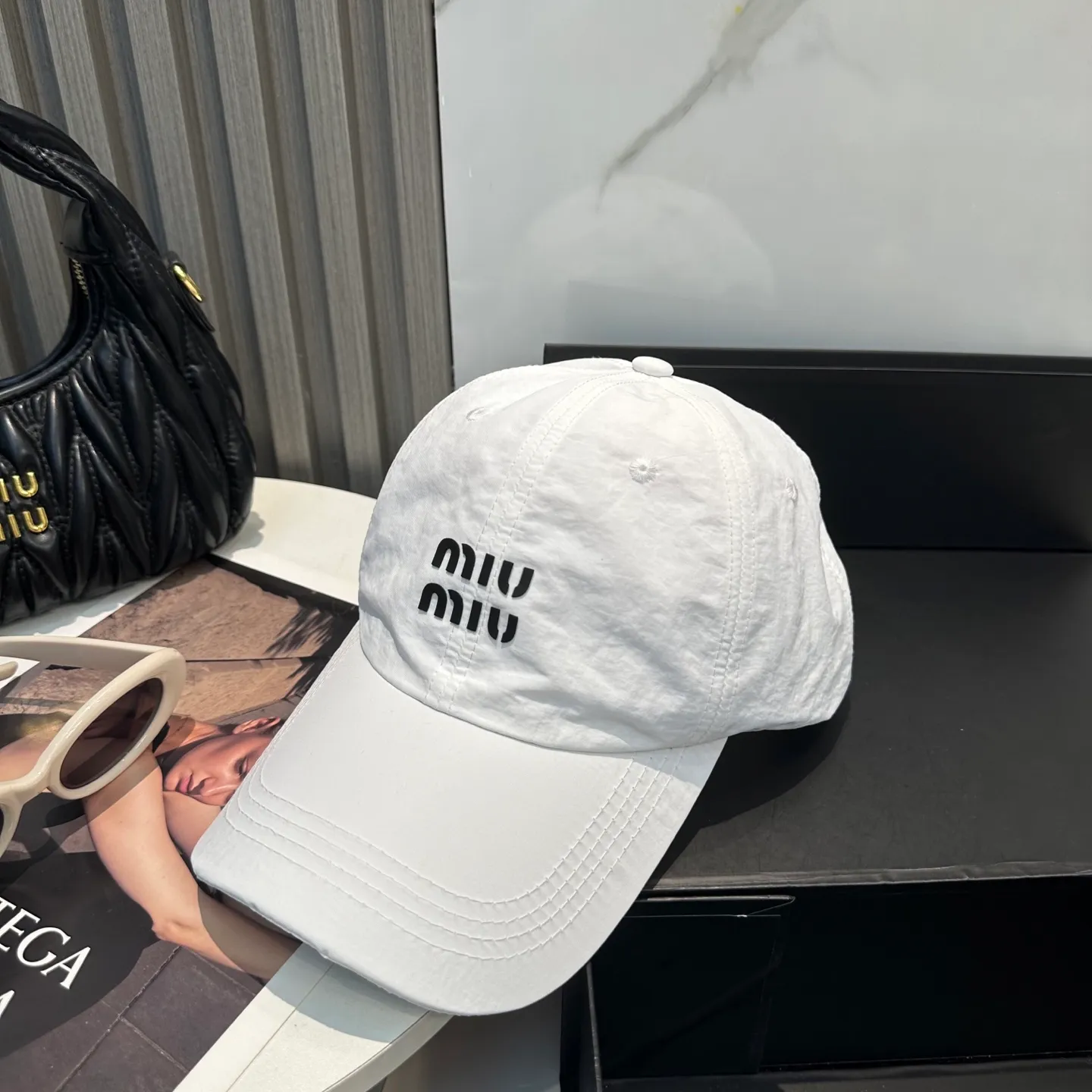 P50 miumiu new quick-drying simple baseball cap 🧢Light, breathable, trendy and versatile, Xiaohongshu grows grass, poison Get your boyfriend and cool together
