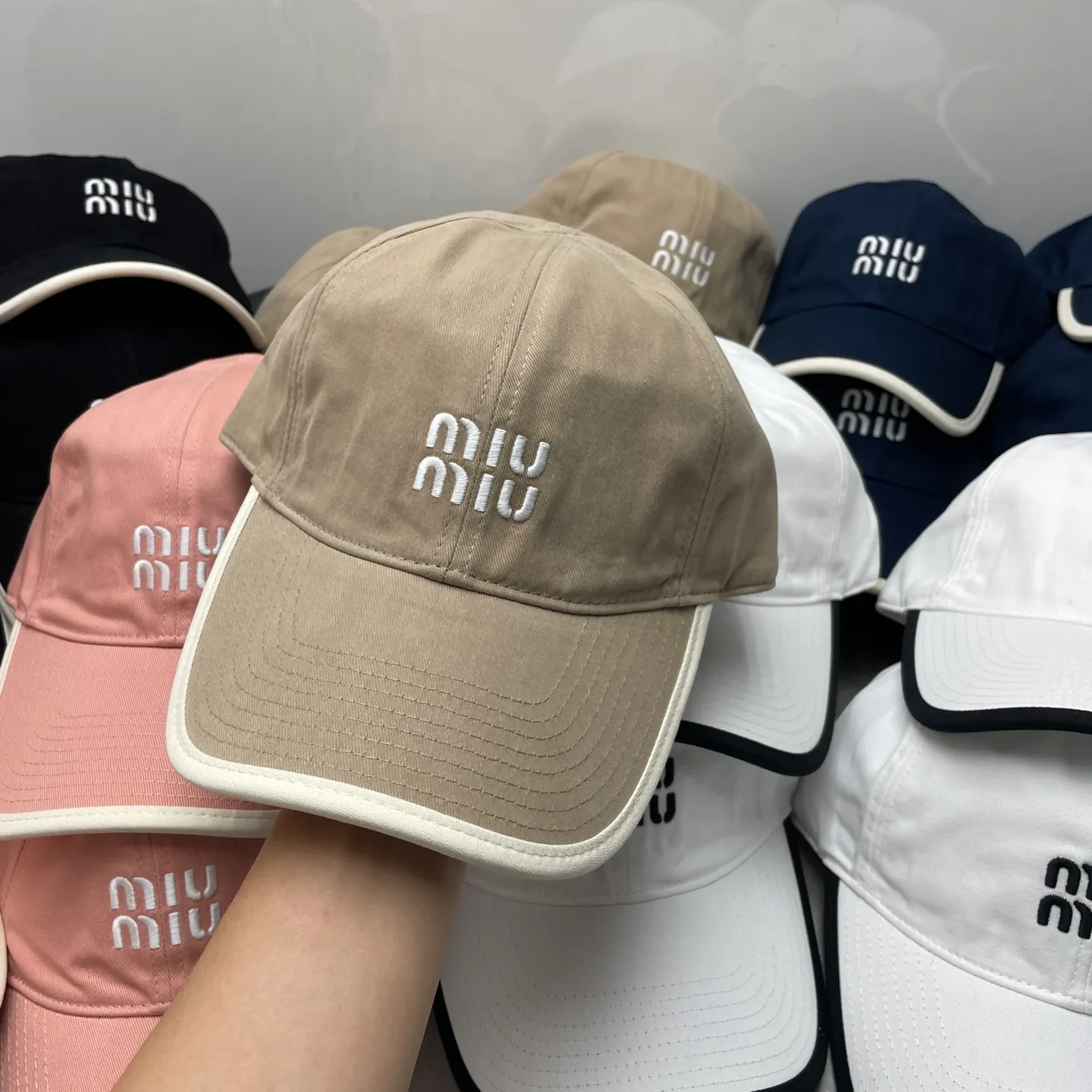 Miumiu high version autumn baseball cap