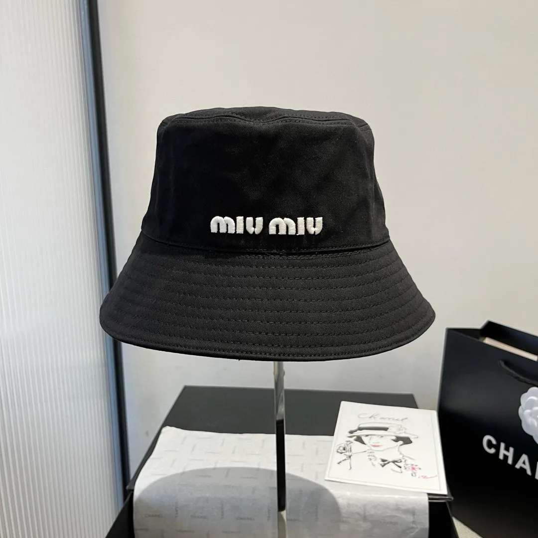 💰80¥ miumiu new style pure cotton fisherman hat, head circumference 57cm