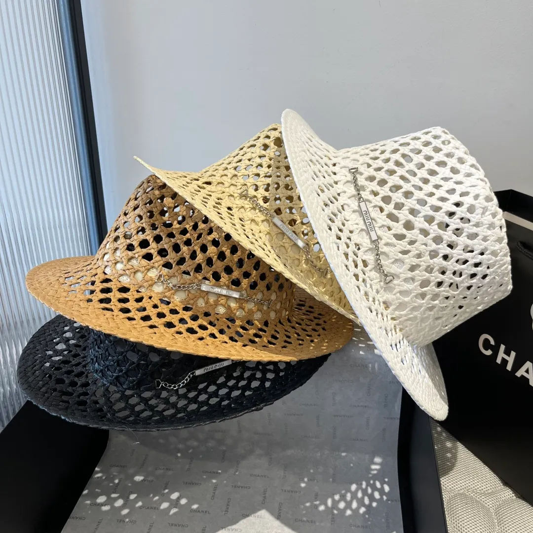💰150¥ miumiu new style top hat, hollow top hat, head circumference 57cm