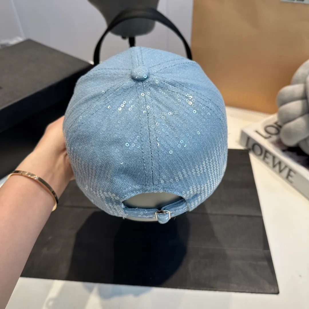 P60 miumiu new 25 spring and summer denim baseball cap, widened and small, 25 spring and summer new logo embroidery, same style for men and women