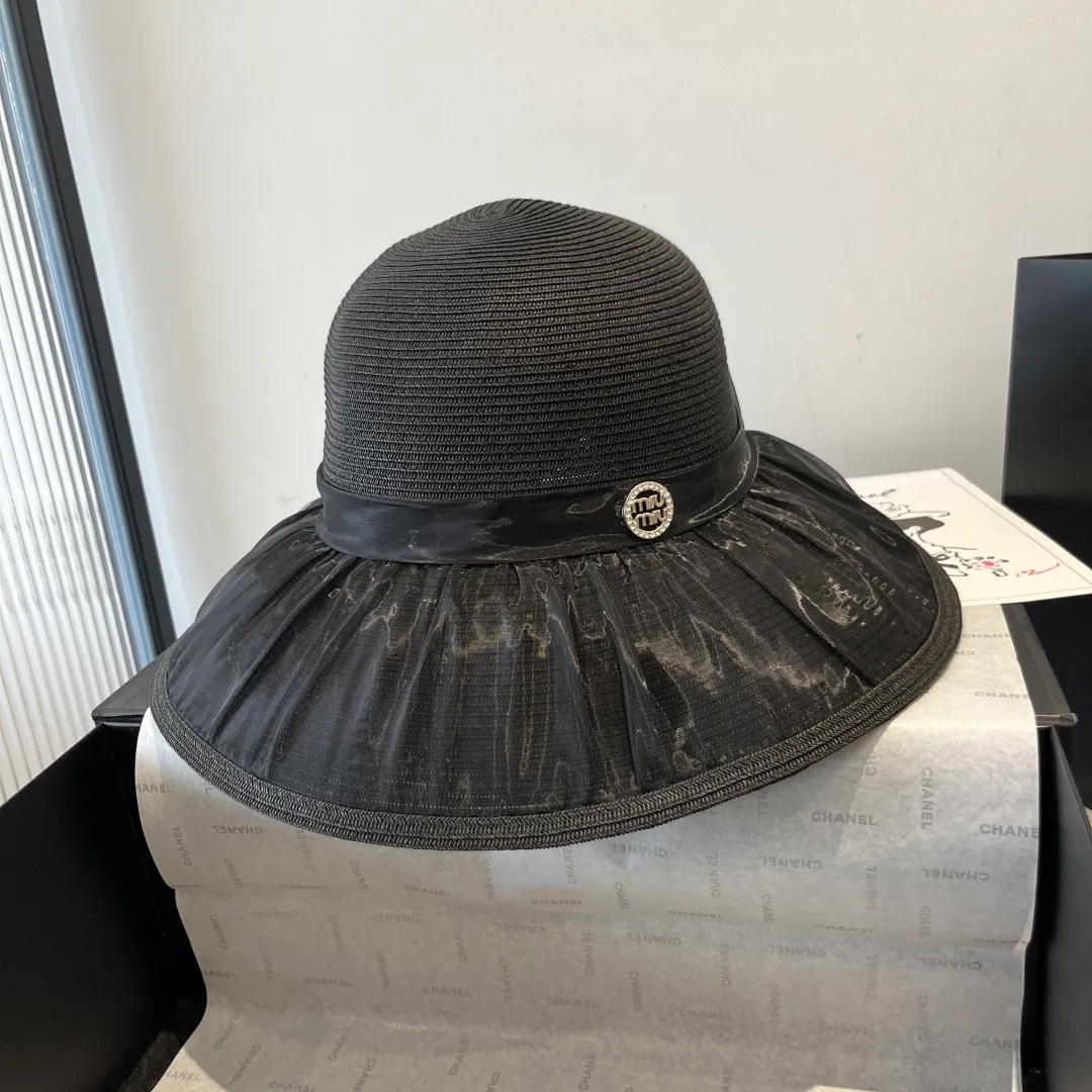 💰140¥ miumiu new bow basin hat, high-end customization, head circumference 57cm