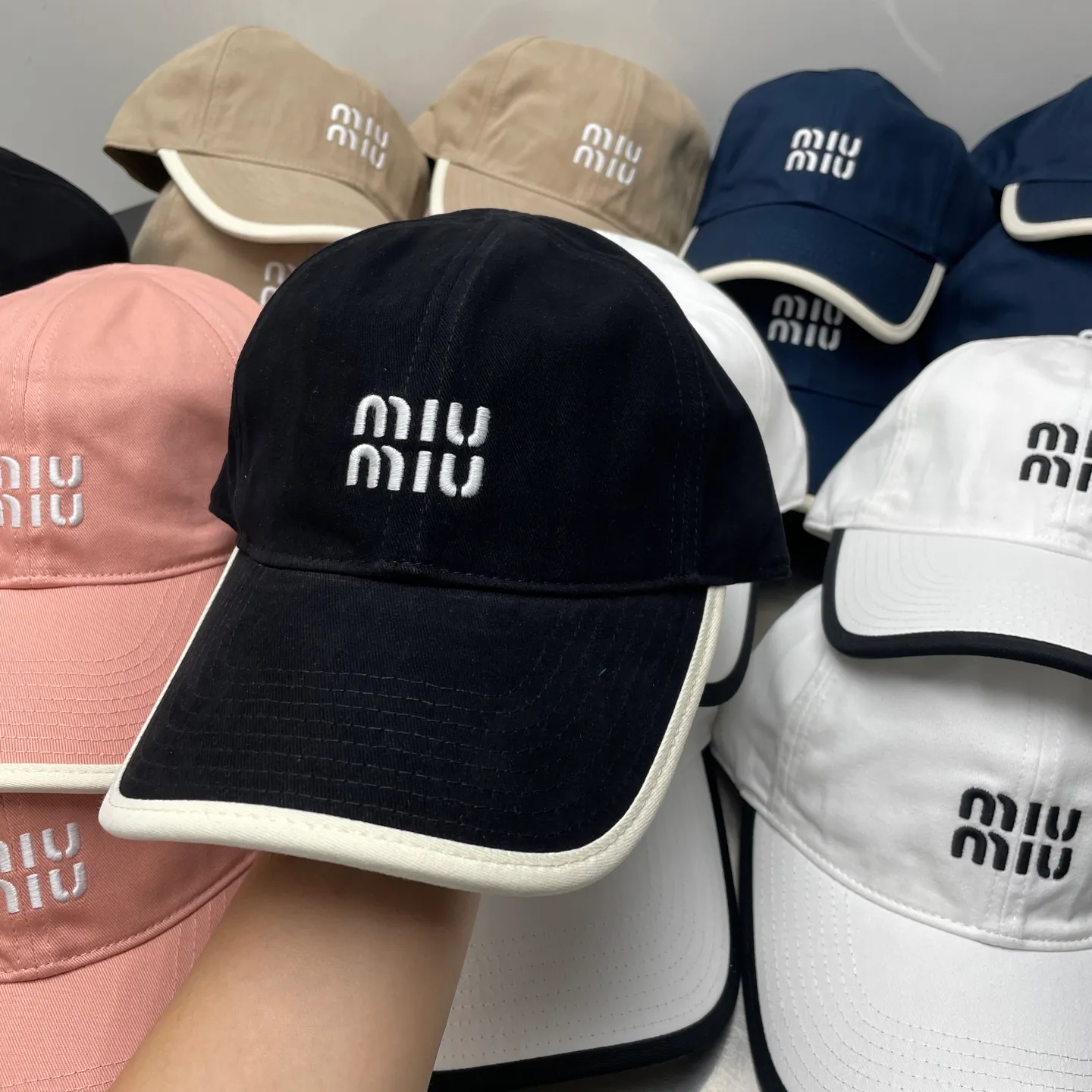 Miumiu high version autumn baseball cap
