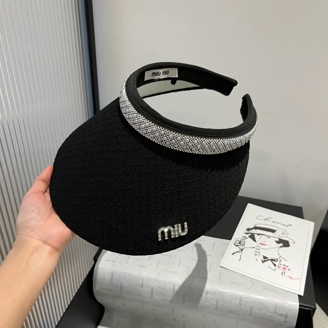 💰90¥ Miumiu miumiu hollow top headband sun hat