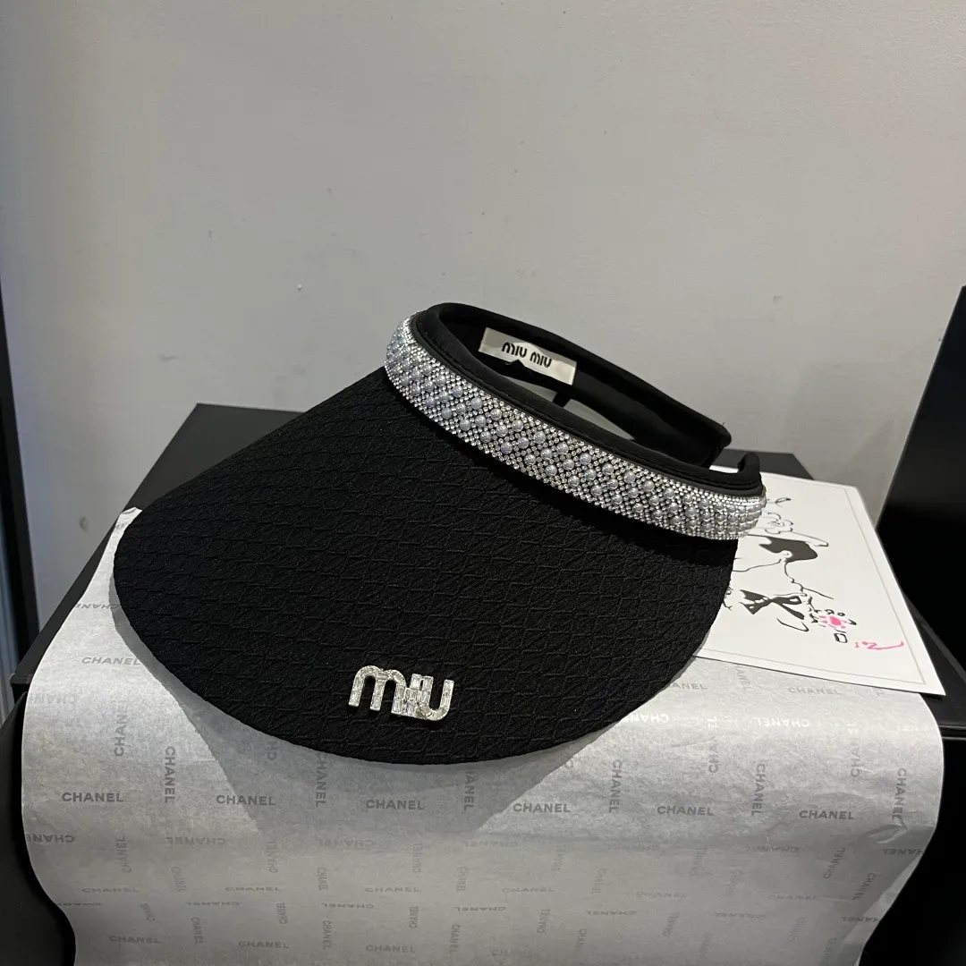 💰90¥ Miumiu miumiu hollow top headband sun hat