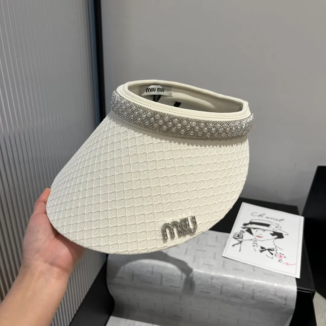 💰90¥ Miumiu miumiu hollow top headband sun hat