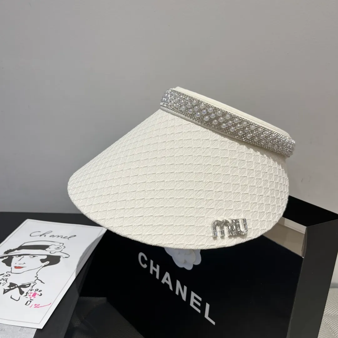 💰90¥ Miumiu miumiu hollow top headband sun hat