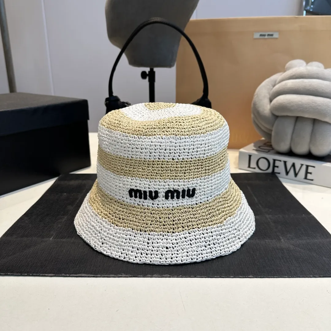 P90 miumiu new sunshade straw hat, head circumference 57cm