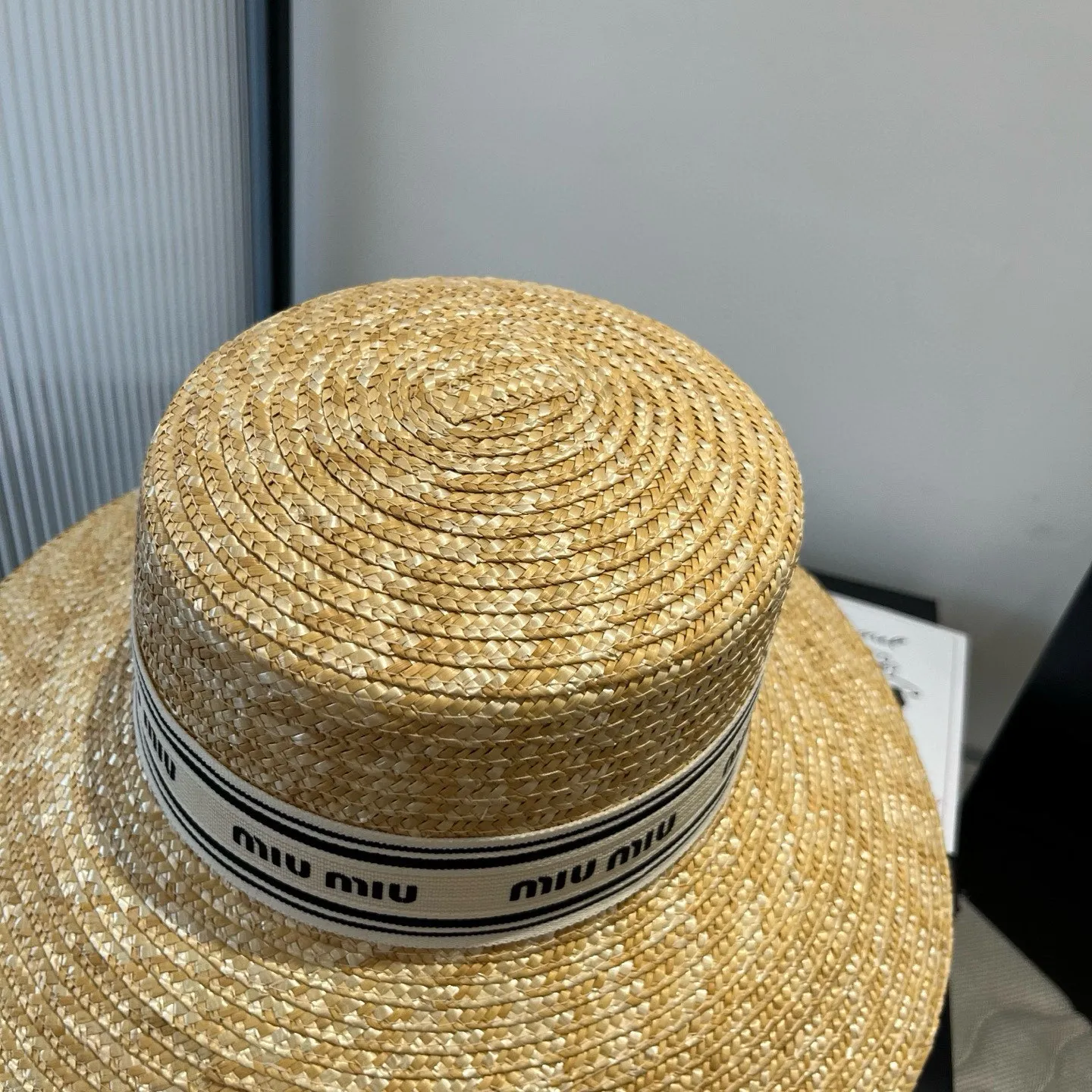 💰140¥ miumiu new straw hat, head circumference 57cm