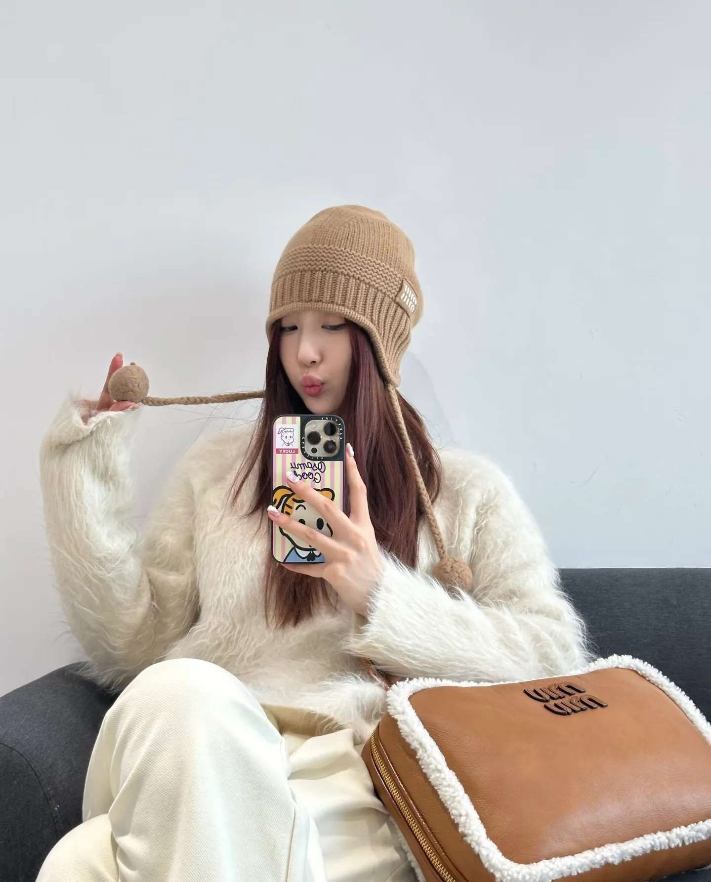 Popular style Miumiu Lei Feng hat