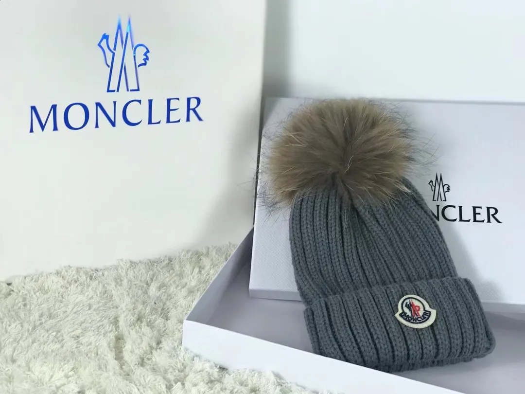 Request price with pictures, Moncler muffled knitted beanie