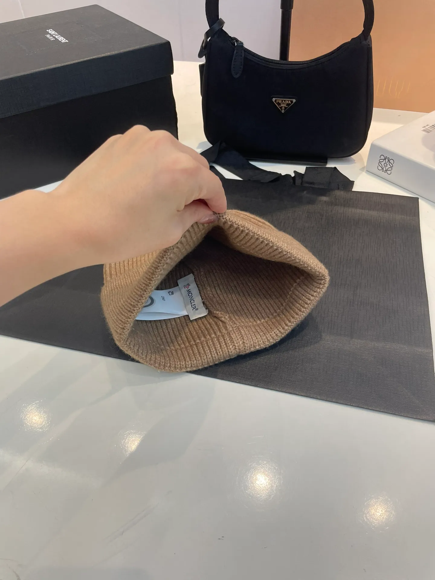 P40 MONCLER 2023 autumn and winter new knitted beanie hat, very popular 💖 first-class texture, very easy to match on the street!