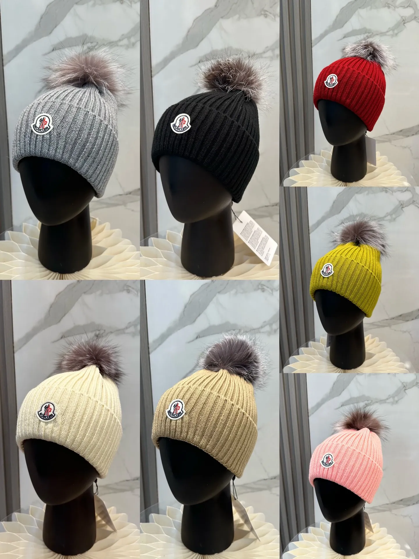 P100 with dust bag, high version Moncler Moncler 💥Official website classic knitted hat, replica of the original. Very soft and skin-friendly, very elastic 💓 Textured and very versatile style ~ Warm cashmere woolen hat, one size fits all and elastic ~ Unisex, can be worn by any head size. Super quality, highly recommended
