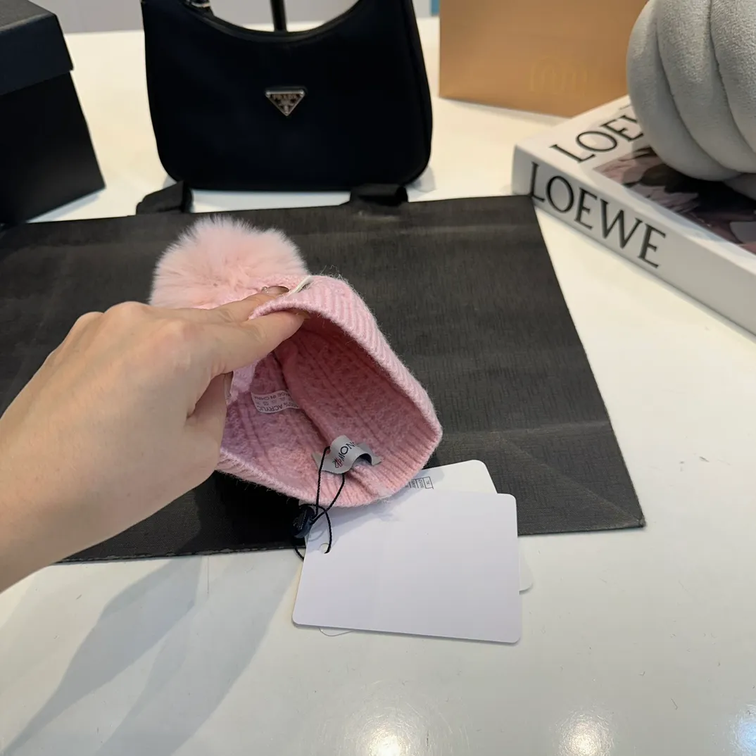 P50 MONCLER2024 children's new knitted wool warm hat