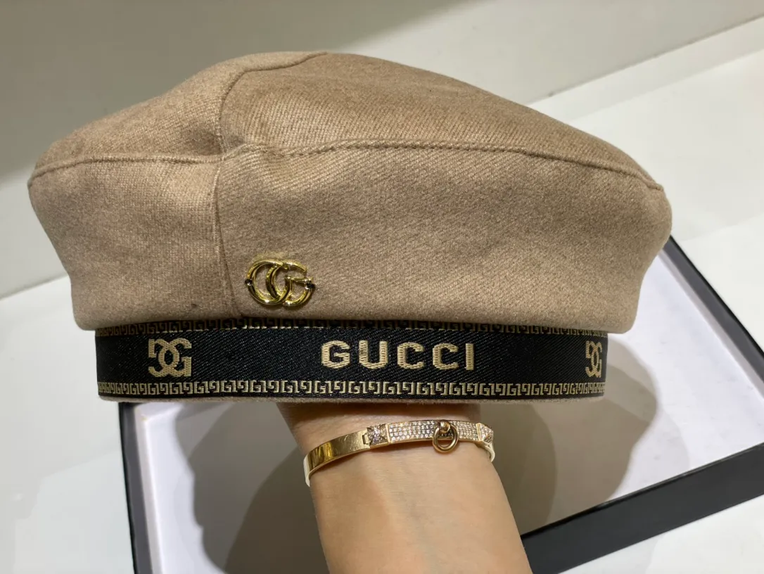 Special P90💛 Comes with dust bag [GUCCI] 2021 autumn and winter new thickened small fragrant beret, super good fit! ❕Super versatile! Goddess style, versatile for street wear