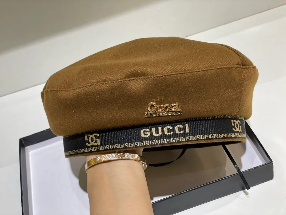 Special P90💛 Comes with dust bag [GUCCI] 2021 autumn and winter new thickened small fragrant beret, super good fit! ❕Super versatile! Goddess style, versatile for street wear