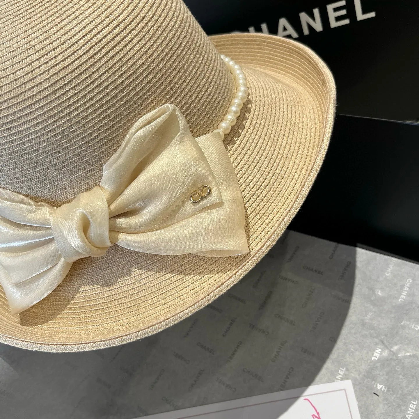💰160¥ Valentino bow hat, rolled edge bow hat, head circumference 57cm