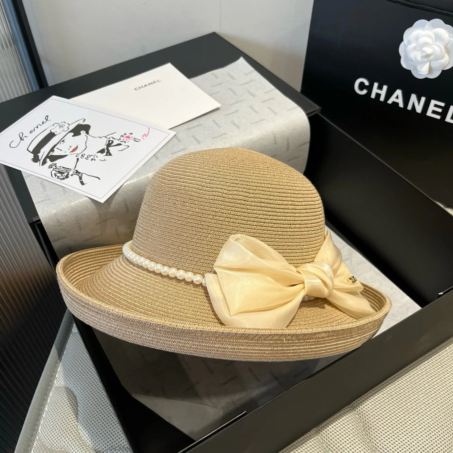 💰160¥ Valentino bow hat, rolled edge bow hat, head circumference 57cm