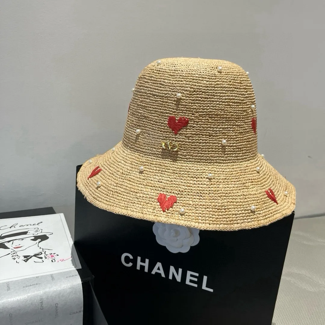 💰240¥ Valentino's new raffia hat, hand-crocheted, high-end customization, head circumference 57cm