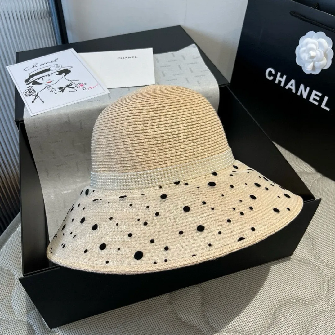 💰180¥ Valentino new basin hat, PP straw hat, basin hat, head circumference 57cm