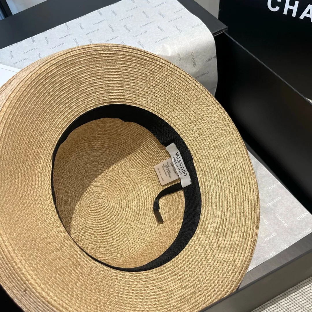 💰160¥ Valentino bow hat, rolled edge bow hat, head circumference 57cm
