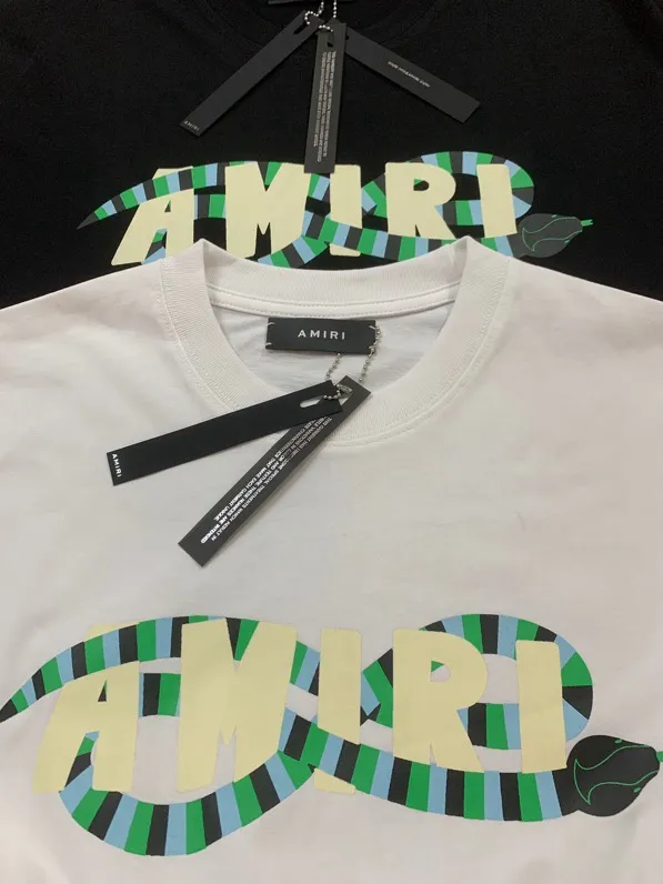 689 model P120 AMIRI real shot black white hanging S. M. L. XL