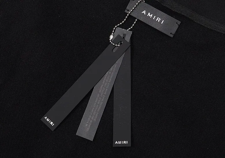 Style number: 855 P230 Fabric: 360g pure cotton terry sweatshirt AMIRI 2025 new autumn and winter logo sunglasses hooded terry sweatshirt high street unisex loose classic letter jacket Color: Black White Size: S M L XL