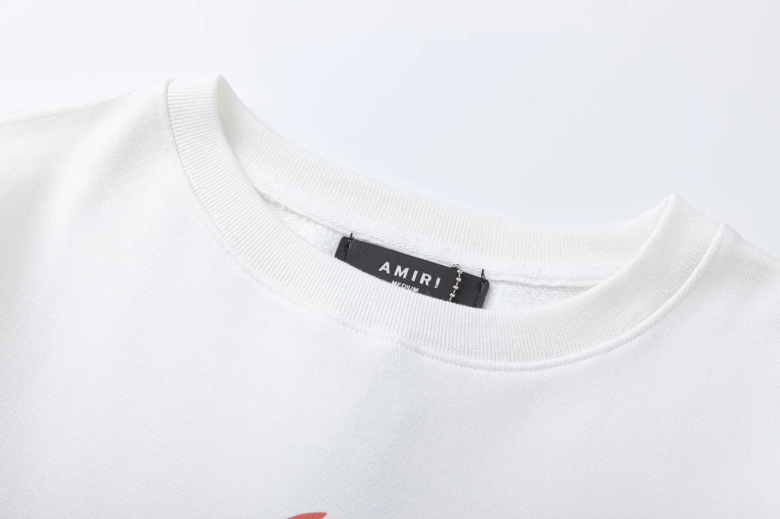 7186#P240, AMIRI Maldives beach LOGO hot diamond processing, color: black, white, size S M L XL