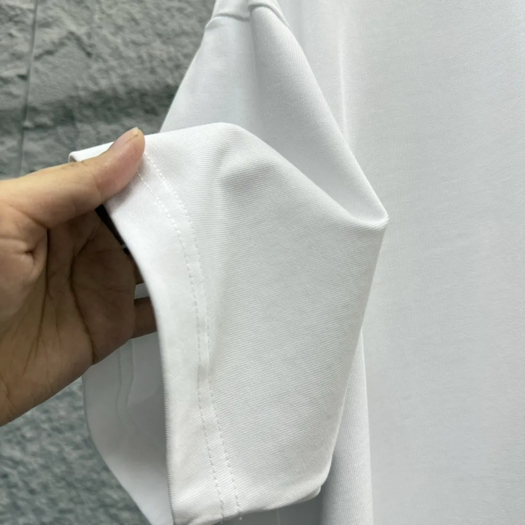 🅿️180 Ami* 2025 spring and summer new style Ami love letter embroidery Customized double yarn plain cotton fabric Short-sleeved T-shirt Uniform for men and women Color: black white floral gray Size: S (90-130 pounds) M (120-150 pounds) L (140-165 pounds) XL (160-180 pounds) XXL (180-210 pounds)