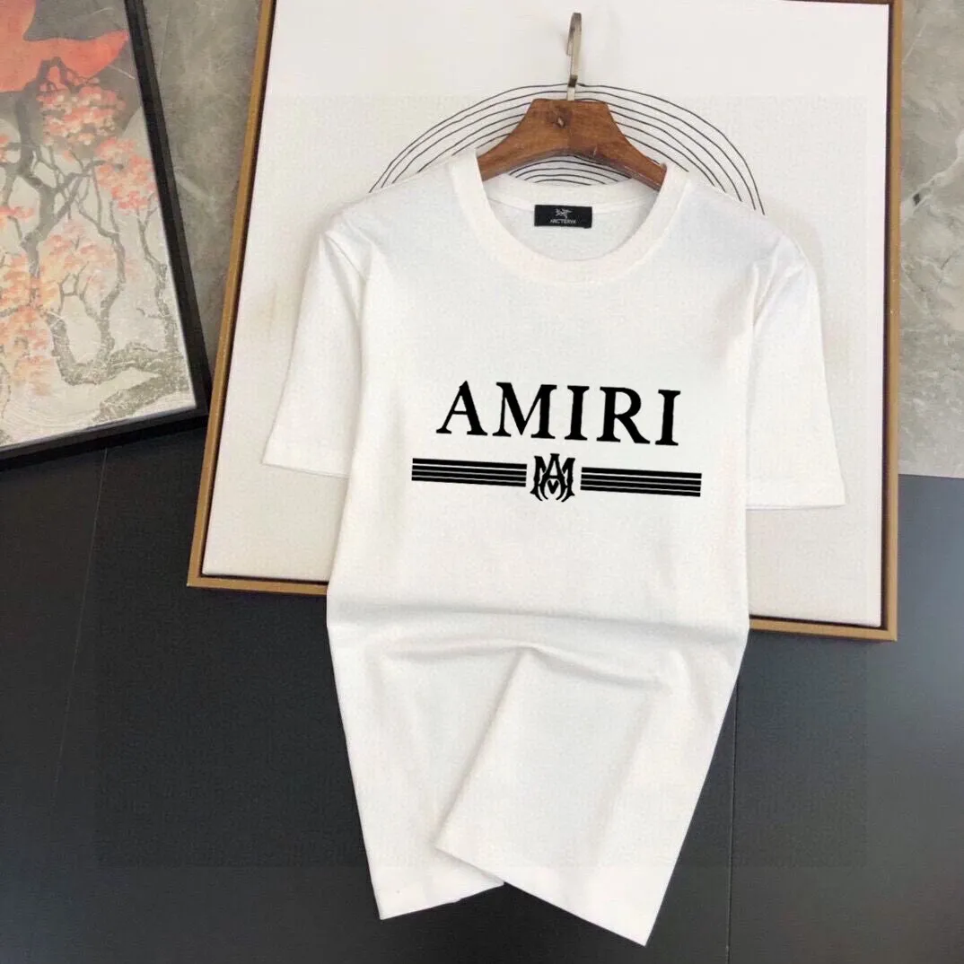 P280 Brand [AMIRI] 2025 new men’s short-sleeved shorts suit! Synchronous sales on the official website! High-end version on the market! It feels delicate and soft! Make you more comfortable to wear! The draped silhouette is awesome! Size: M-5XL (please state your height and weight when placing an order)