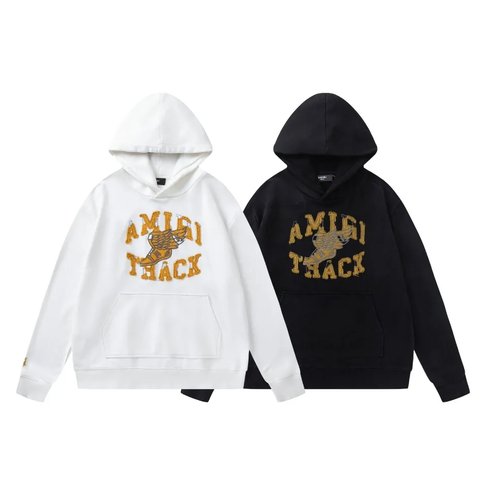 7119#P330 washed and aged style, AMIRI patch embroidered logo. Color: white, black. Size: S M L XL