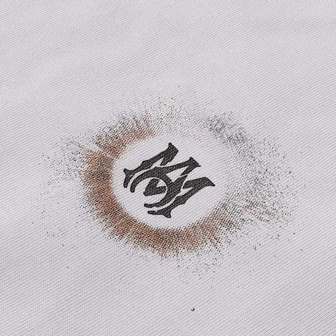 Style number: 725 P126 Fabric: 260g double yarn AMIRI 2025 spring and summer new logo round neck T-shirt high street unisex loose classic letter sun black hole star short sleeve Color: black. White Size: S M L XL