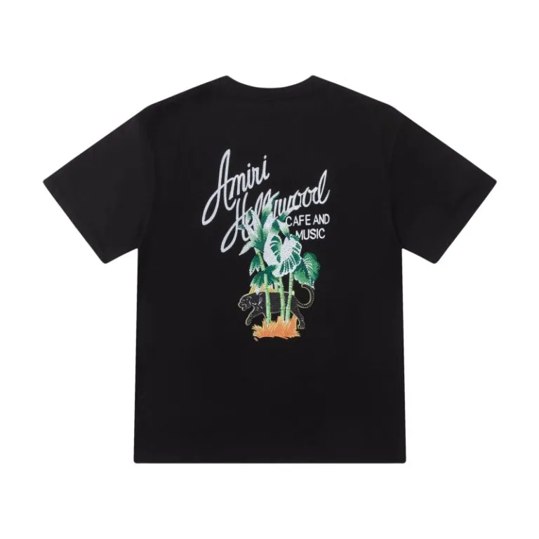 P160 AMIRI coconut palm hot diamond logo, color: black, white, size: S M L XL
