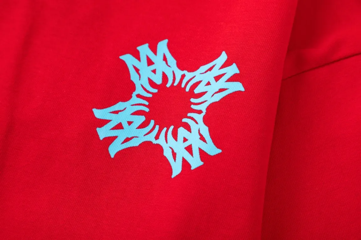 P134, AMIRI hand-printed logo, color: red, size: S M L XL