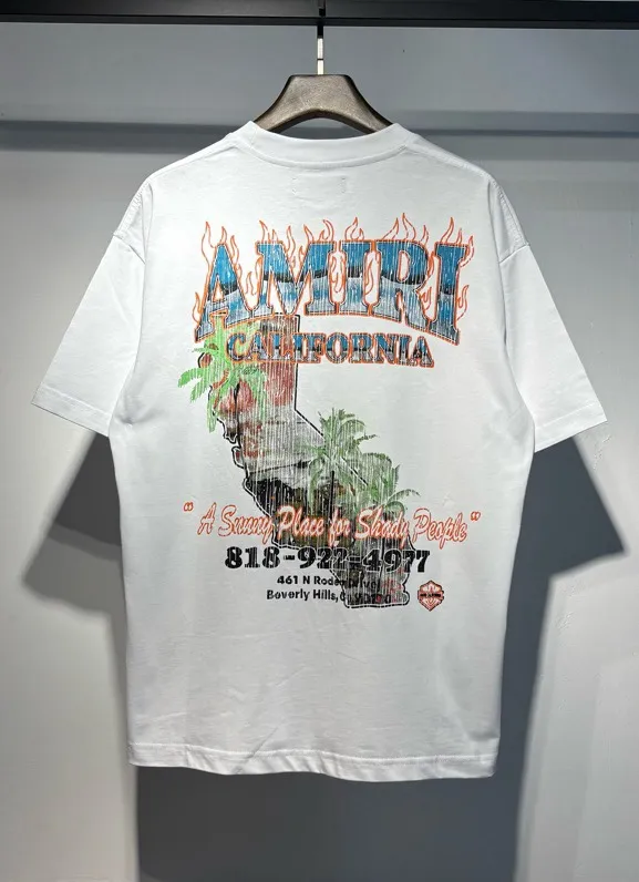 750 model P126 AMIRI real shot black white hanging shot S. M. L. XL